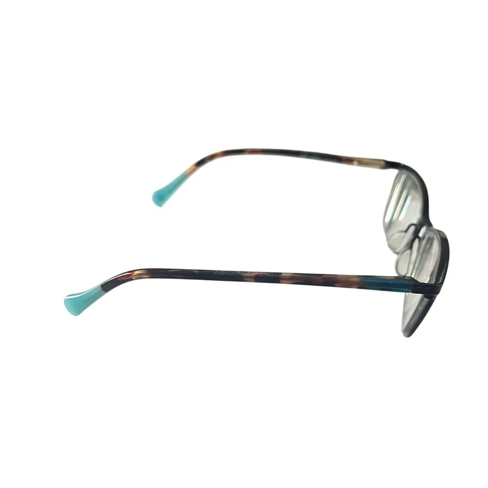 Lucky Brand D509 Black Teal Tortoise Shell Eyeglasses Frames 54-17-135
